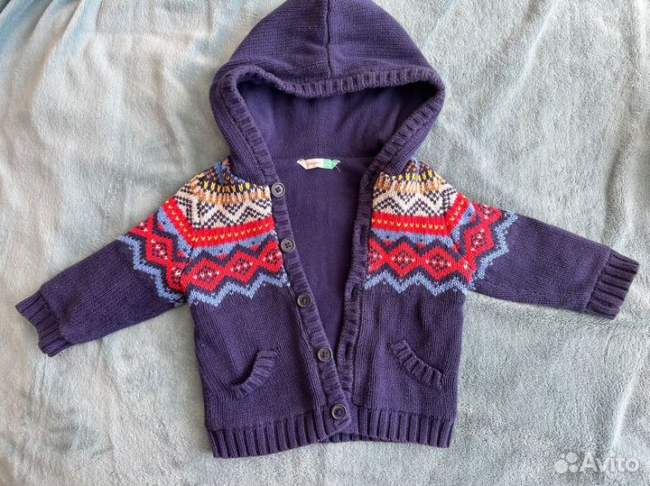 Детская кофта john lewis 6-9 месяцев