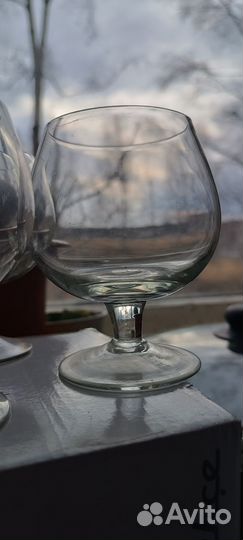 Бокалы под коньяк, вино
