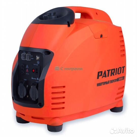 Бензогенератор инверторный patriot gp 3000il