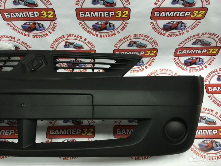Бампер Рено Логан передний фаза 1