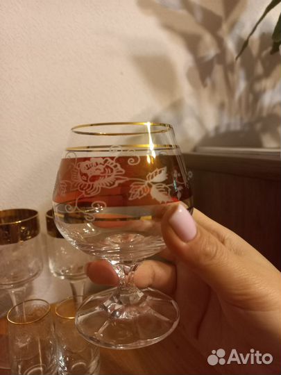 Хрустальные бокалы и рюмки СССР