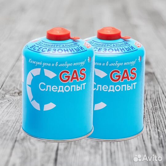 Газовый баллон резьбовой Следопыт 1 шт по 450 гр