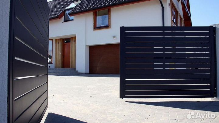 Ворота распашные. Изготовление и монтаж