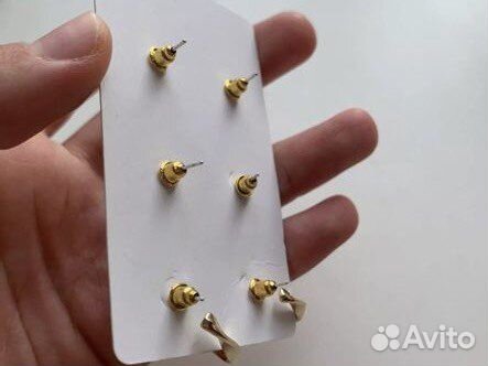 Серьги набор 3 пары