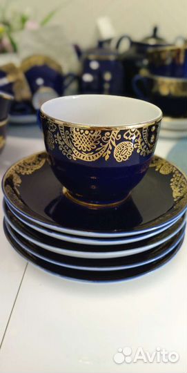 Предметы кобальтового чайного сервиз лфз