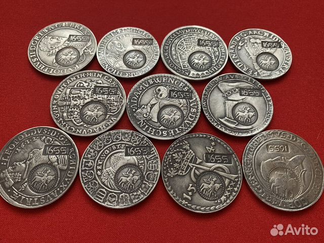 Коллекция - 11 Ефимков с признаком 1655 г. Копии