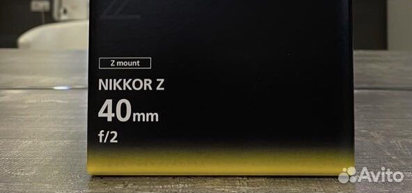 Nikon Z 40 f/2, новый