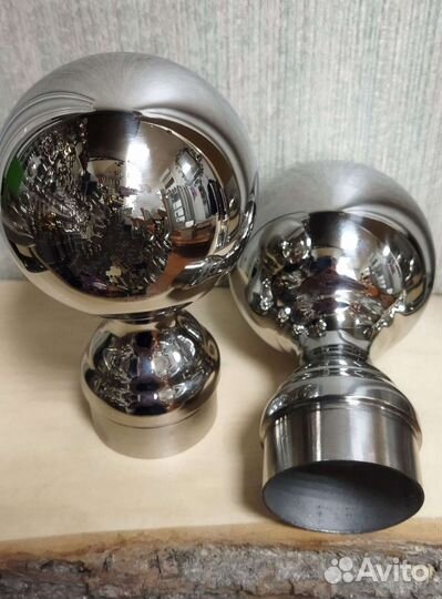 Шар на стойку из нержавейки