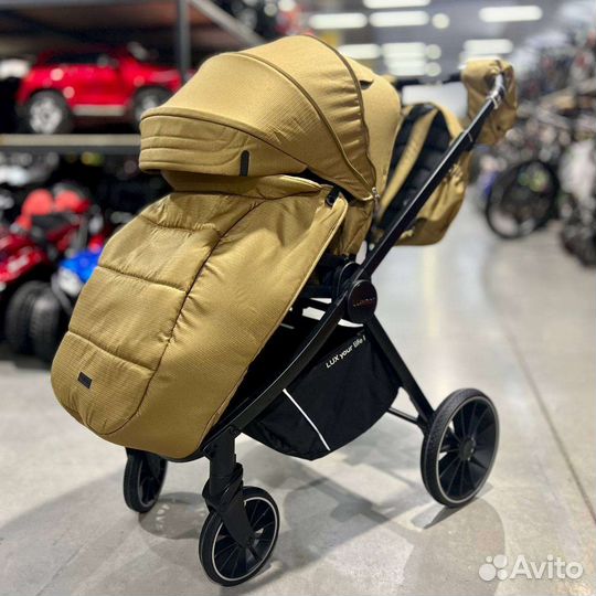 Коляска 3в1 Новинка 2023 (Золотой Беж)