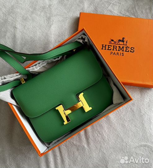 Сумка Hermes constance, нат кожа