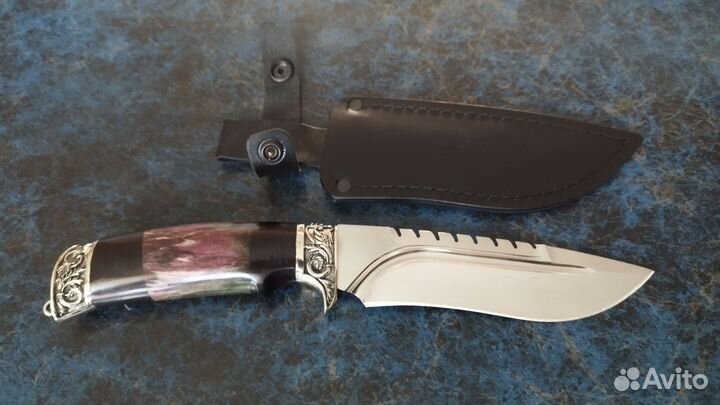 Классные,острые,ножи сталь 110х18в кожаном чехле