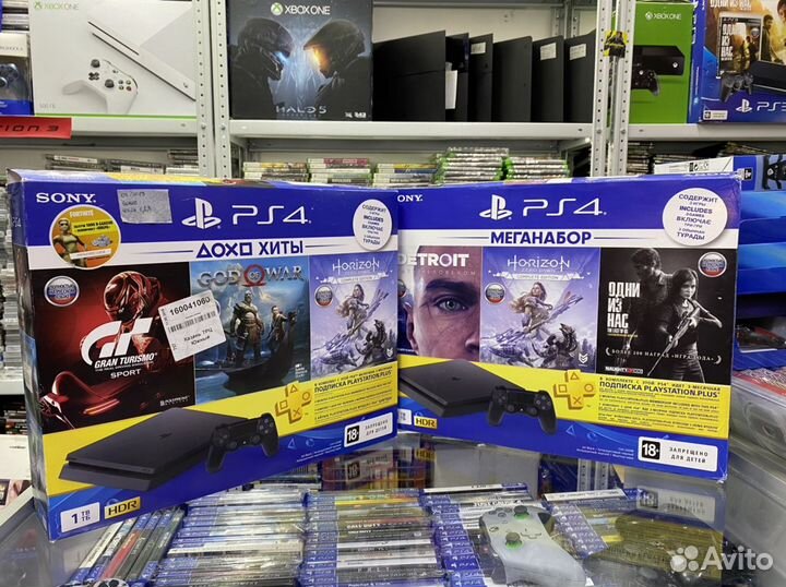 Sony Playstation 4 + игры (магазин Медиасалон)