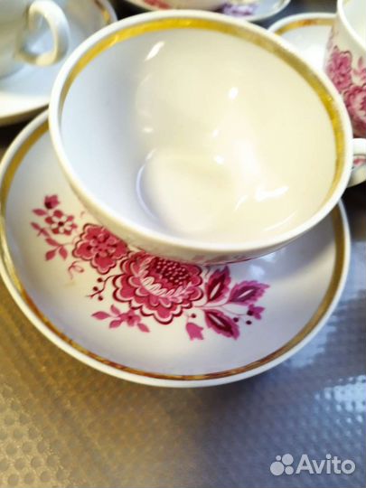 Чайный сервиз дулево Георгин