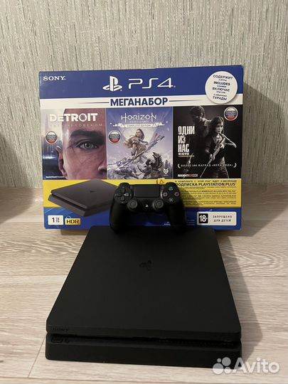 Sony playstation 4 slim 1tb+170 игр