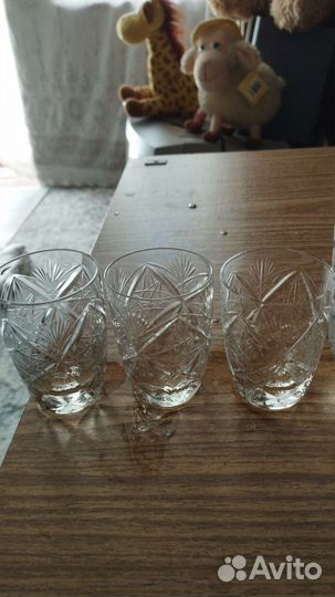 Графин хрустальный и 6 стопок