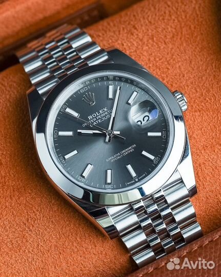 Часы rolex datejust 41mm гладкий безель