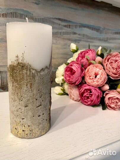 Свеча из бетона Подарочный набор