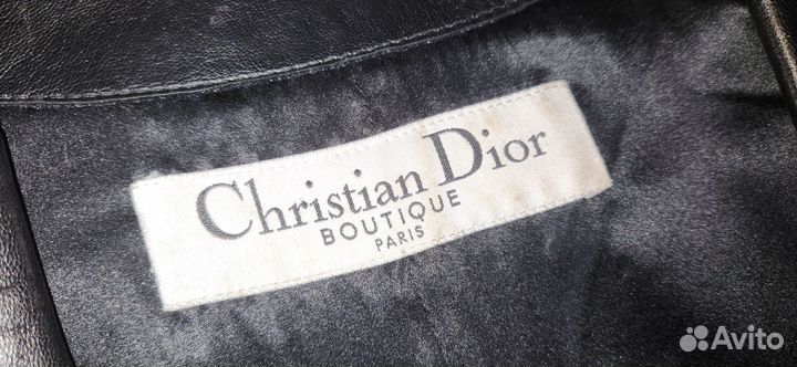 Куртка кожаная christian dior