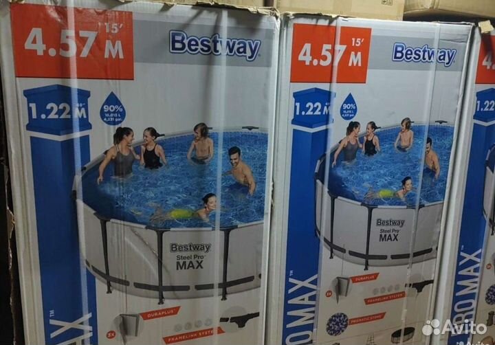 Каркасный бассейн 457 на 122 Bestway 56438