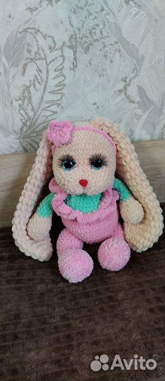 Мягкая игрушка заяц ручной работы