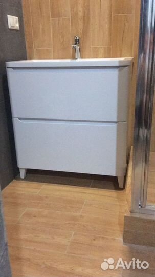 Тумба с раковиной для ванной 80 см