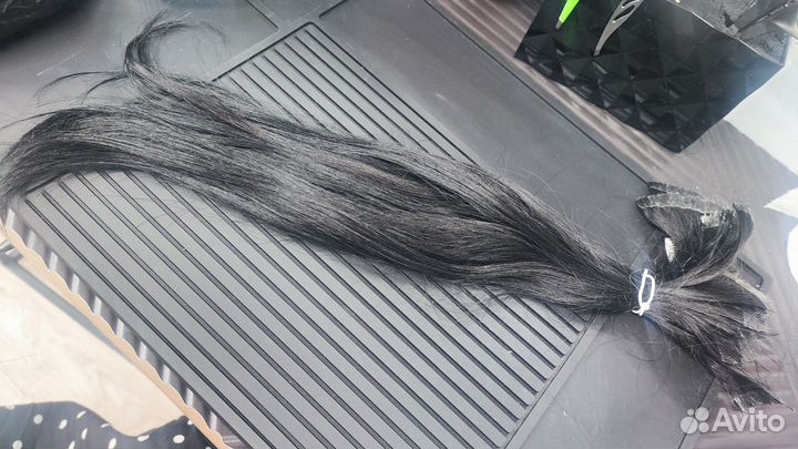 Волосы для наращивания 60 см волна натуральные