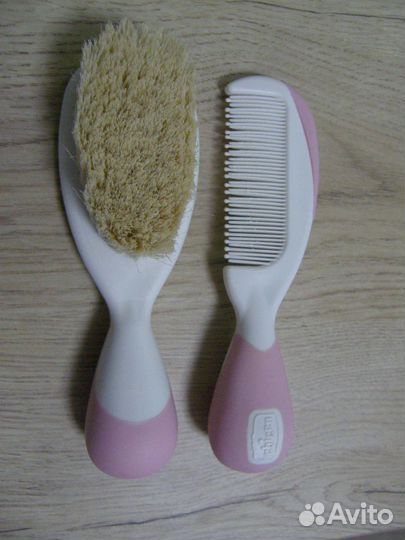 Набор Расческа и щетка Chicco натуральная щетина