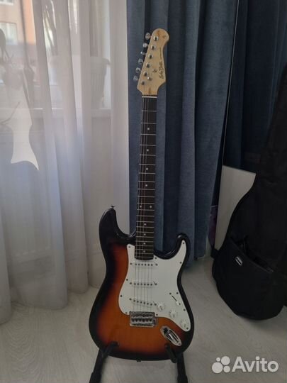 Электрогитара с комбиком Harley Benton ST-20 SB