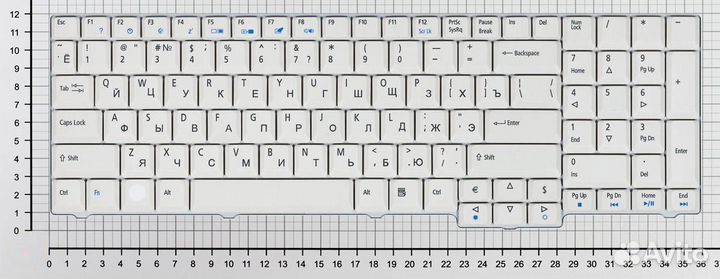 Клавиатура для Acer Aspire 5335 5735 6530G белая