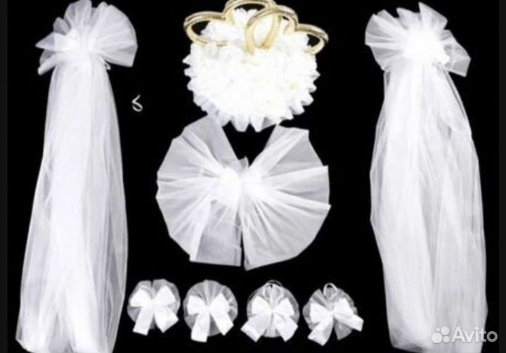 Украшения на машину свадьба