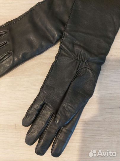 Кожаные перчатки, размер 8