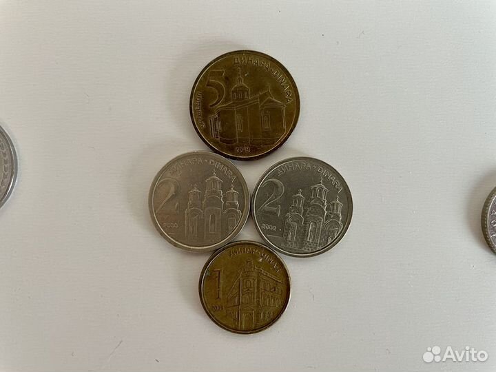 Монеты (Сербия, Турция, Украина, Чехия, Израиль, Г