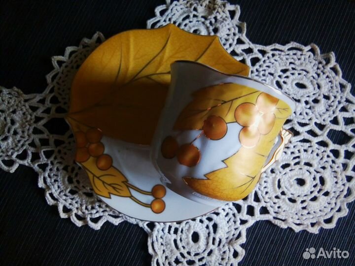 Чайный сервиз на 6 персон 12 предметов, фарфоровый