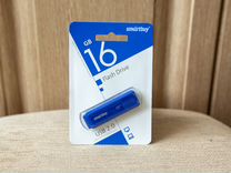 Флеш-накопитель 16Gb SmartBuy USB 2.0 синий