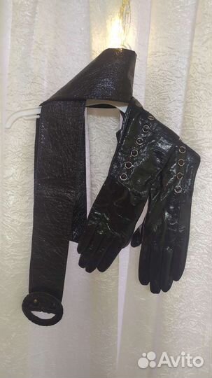 Ремень, пояс лаковый женский