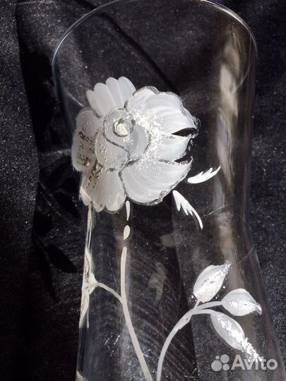 Ваза (Турция) из стекла с росписью