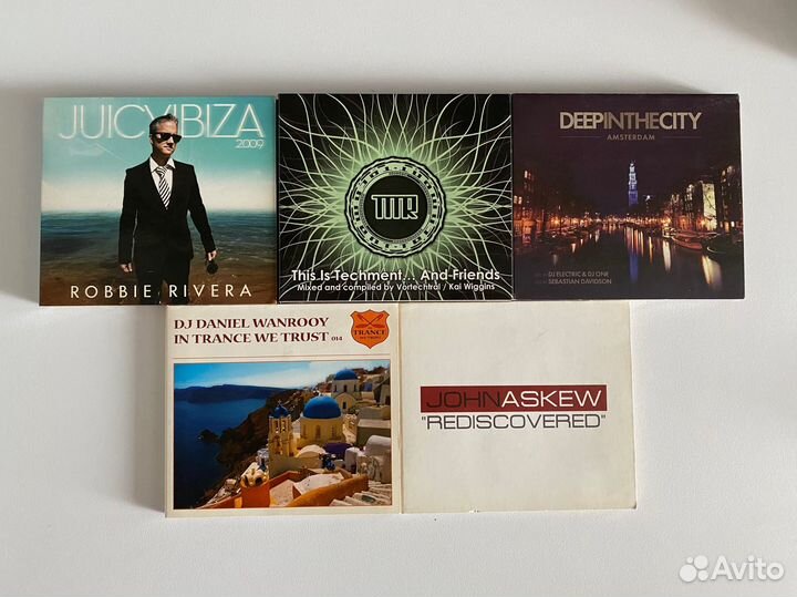 Диски house, trance, techno