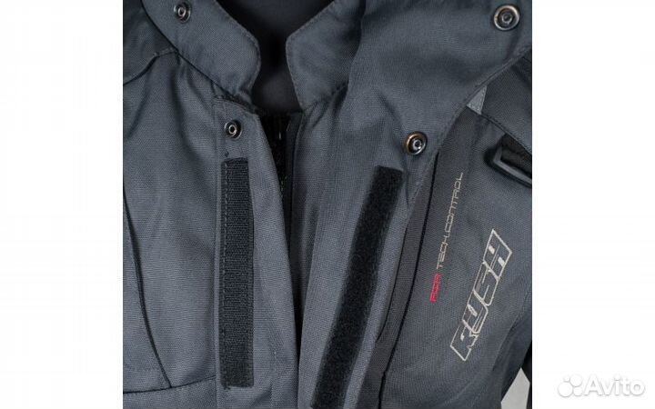 Мотокуртка long ride текстиль, цвет антрацит/бежев