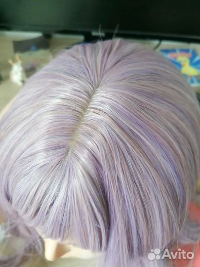 Парик сиреневый микс косплей
