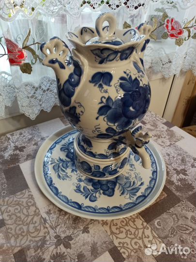 Самовар электрический гжель