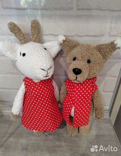 Игрушки мягкие вязаные Пижамница