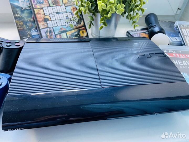 PS3 Sony Playstation 3 SuperSlim 500gb + 39игр