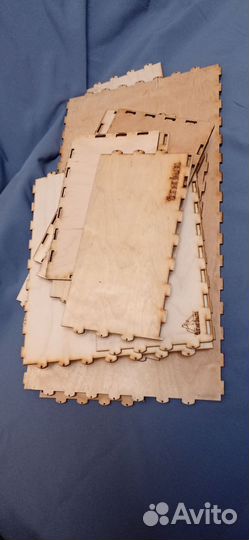 5 Коробов на стеллаж.фанера разборные 50х26х14 5шт