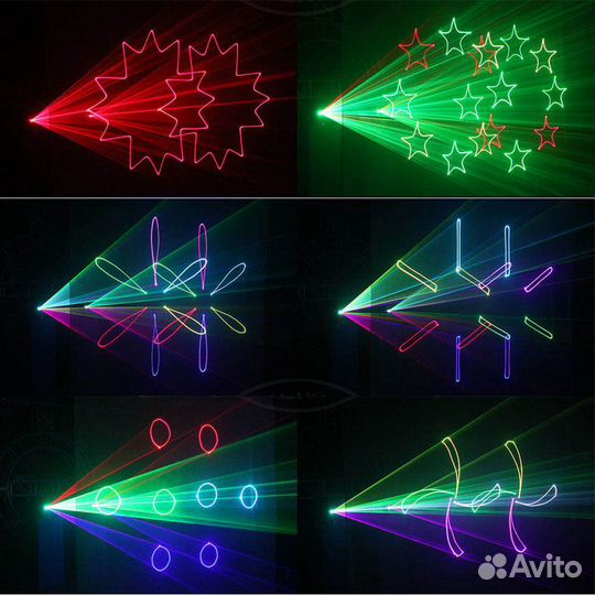RGB laser полноцветный лазер анимационный