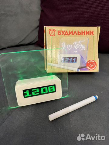 Сенсорный галографический будильник