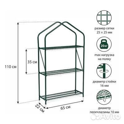 Парник стеллаж на подоконник для рассады, цветов 3