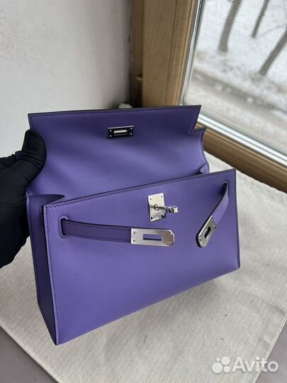 Сумка Hermes Mini kelly pochette lilac