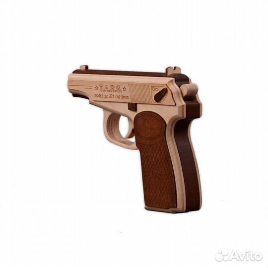 Сборная деревянная модель Пистолет Макарова PM-9mm