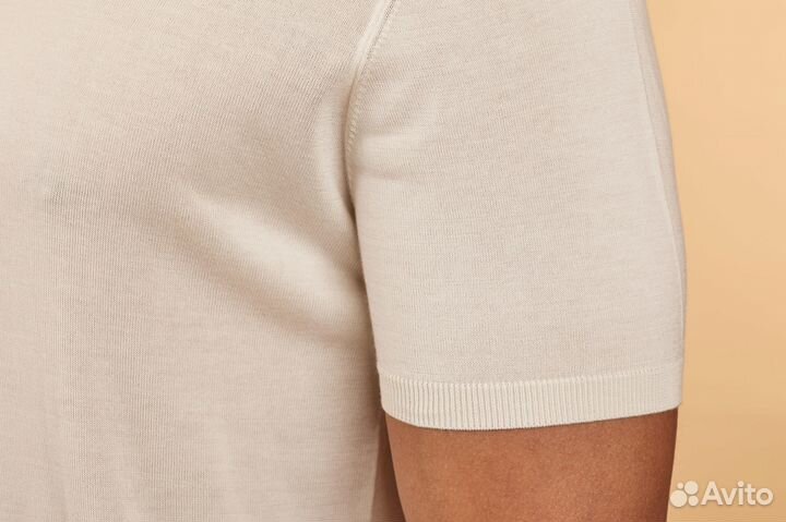 Поло Kiton с коротким рукавом премиум качества