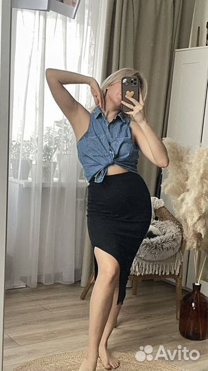 Рубашка джинсовая